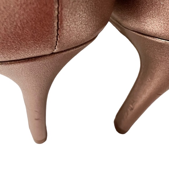 Naturalizer Rose Gold Open Toed Open Cutwork High Heel Shoes Size 7.5 M - Picture 6 of 8